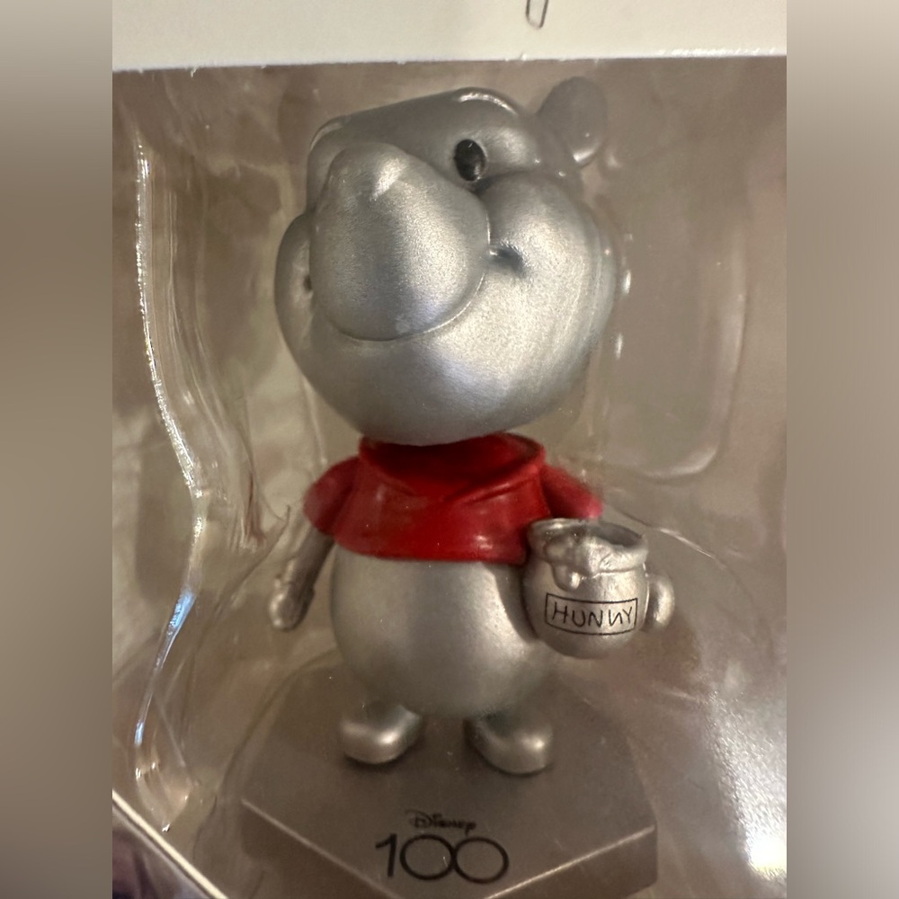 NEW Winnie the Pooh Bear w/ Hunny Jar Disney 100th Anniversary Mini Bobble Head